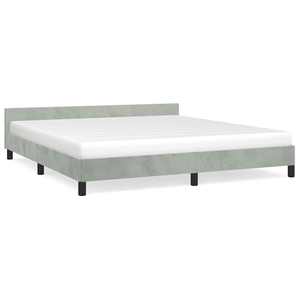Diagram of a queen size bed frame with dimensions shown in cm and inches