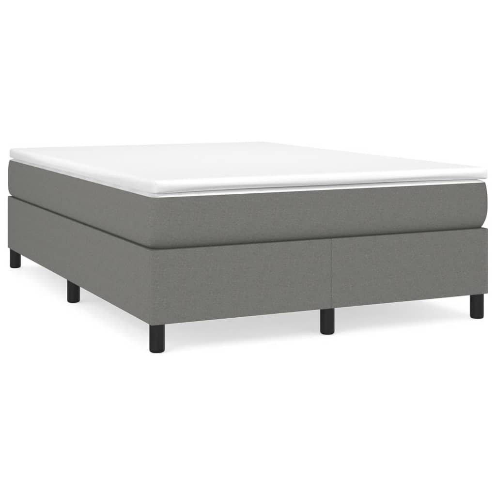 Platform bed frame with slatted base and white finish dimensions cm x cm