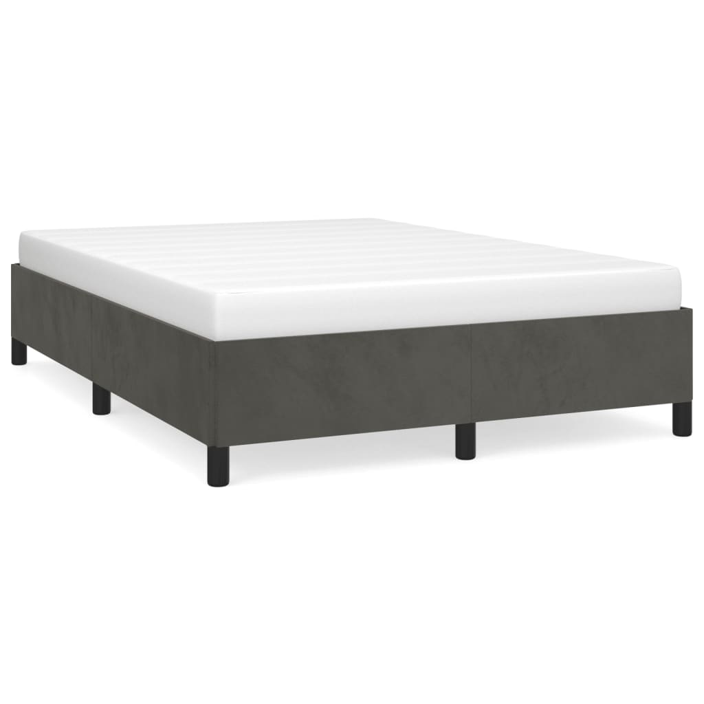 Platform bed frame with slatted base white cm width