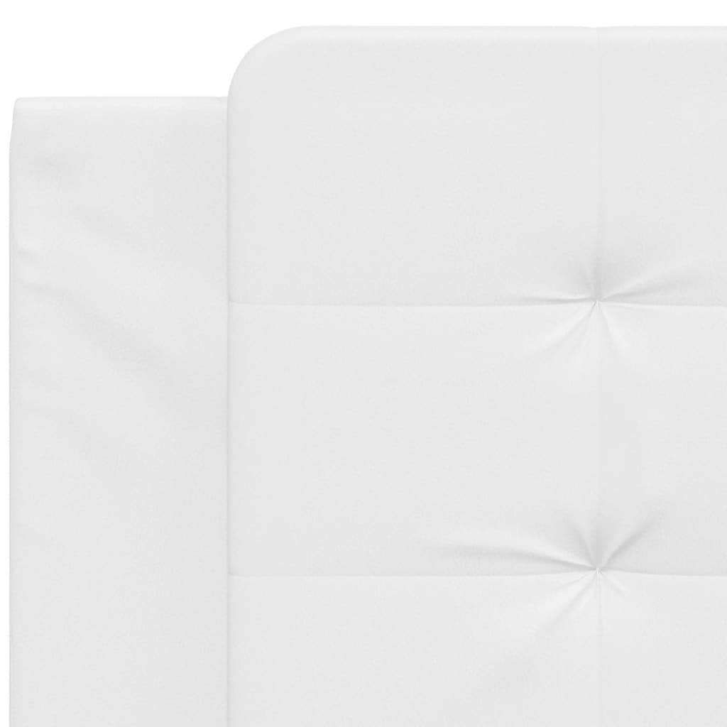 White fitted crib sheet with elastic corner straps