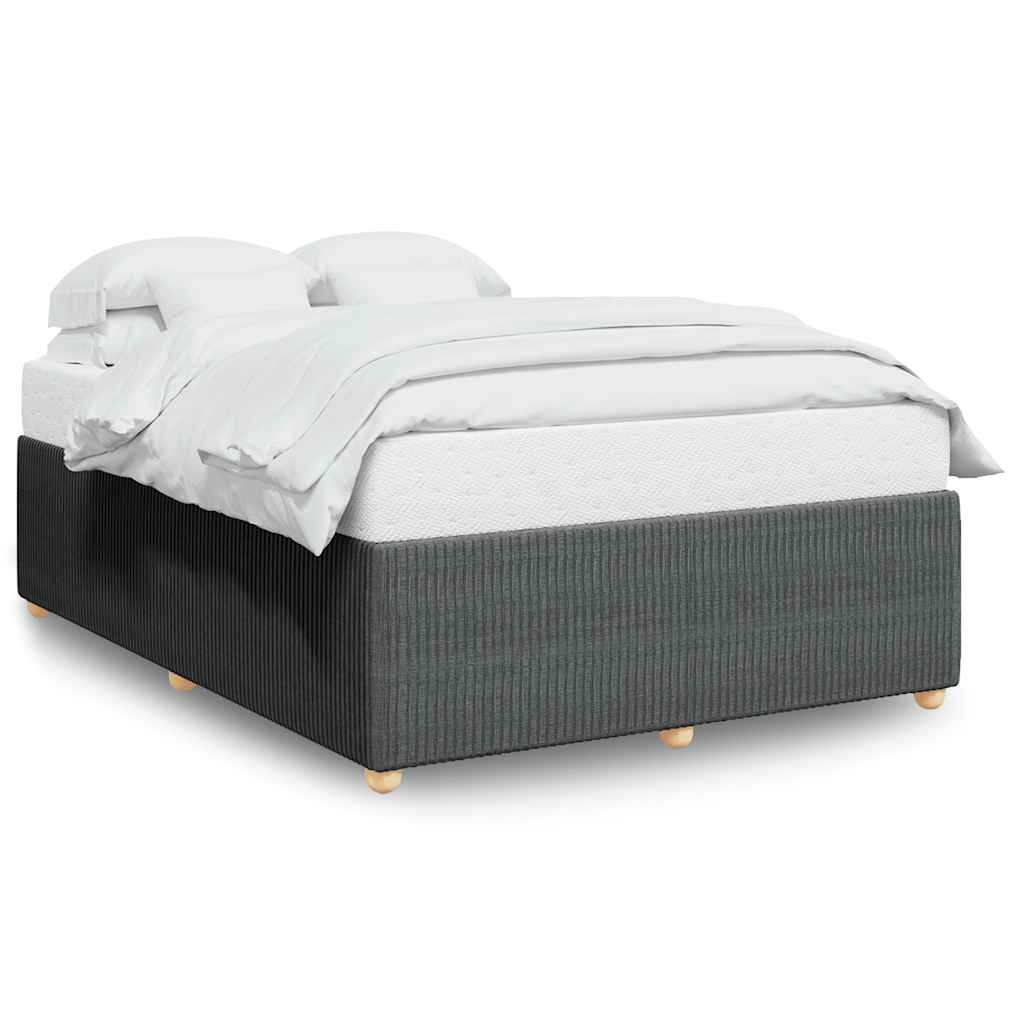 White metal slatted bed frame king size with dimensions cm x cm x cm