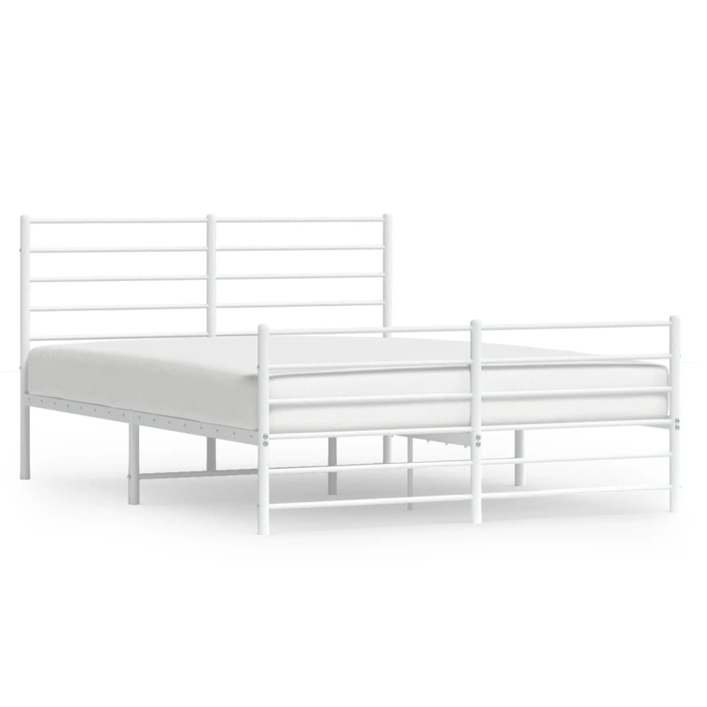 Wireframe illustration of a silver metal bed frame with a slatted base and headboard