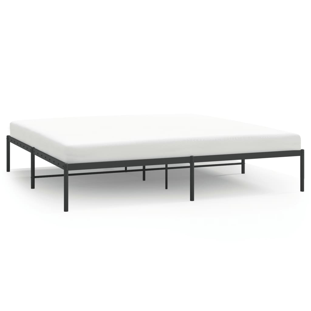 Wooden slatted bed frame with central support legs cm long