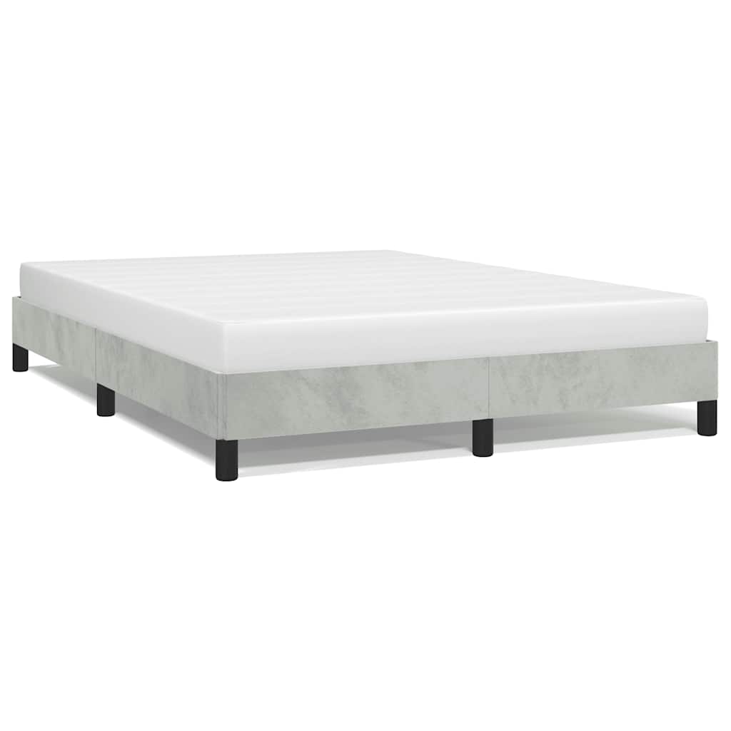 Wooden bed frame with mattress support slats dimensions labeled