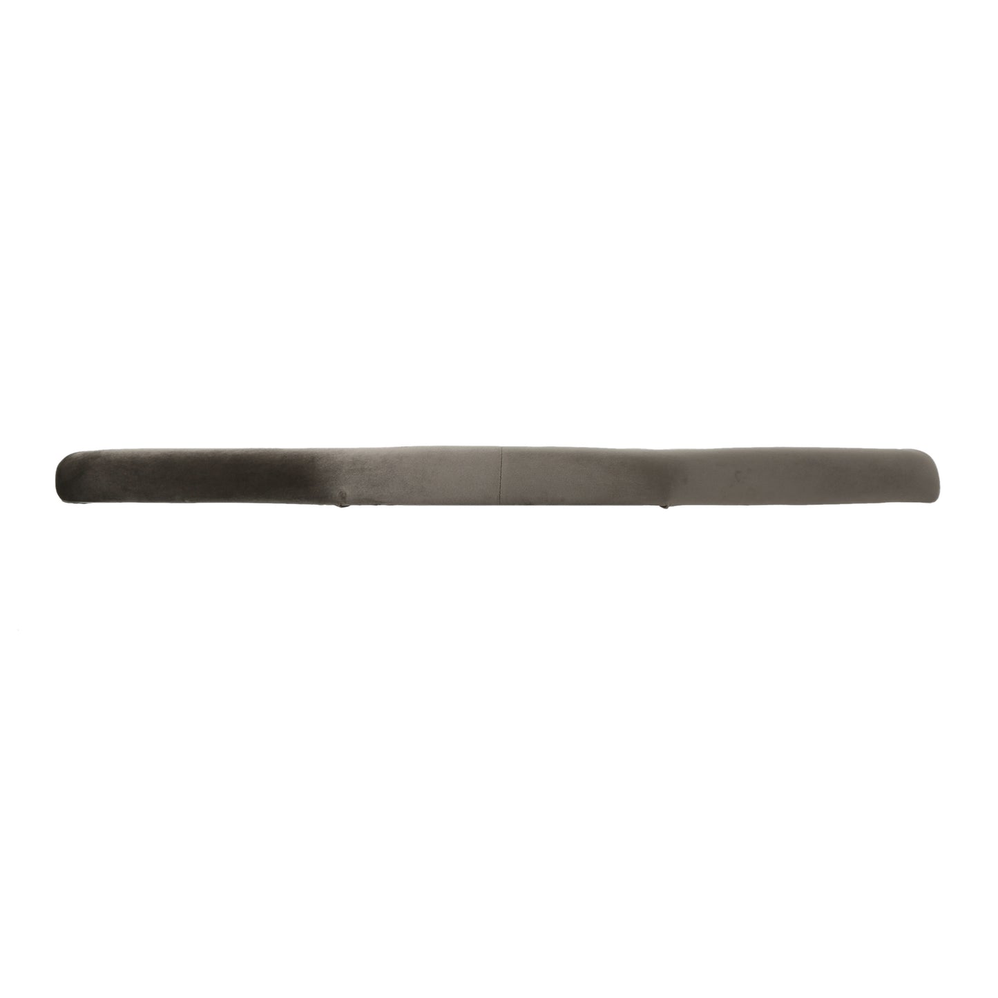 Plush grey bolster cushion