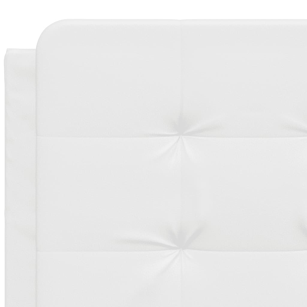 White fabric car sunshade with integrated clips