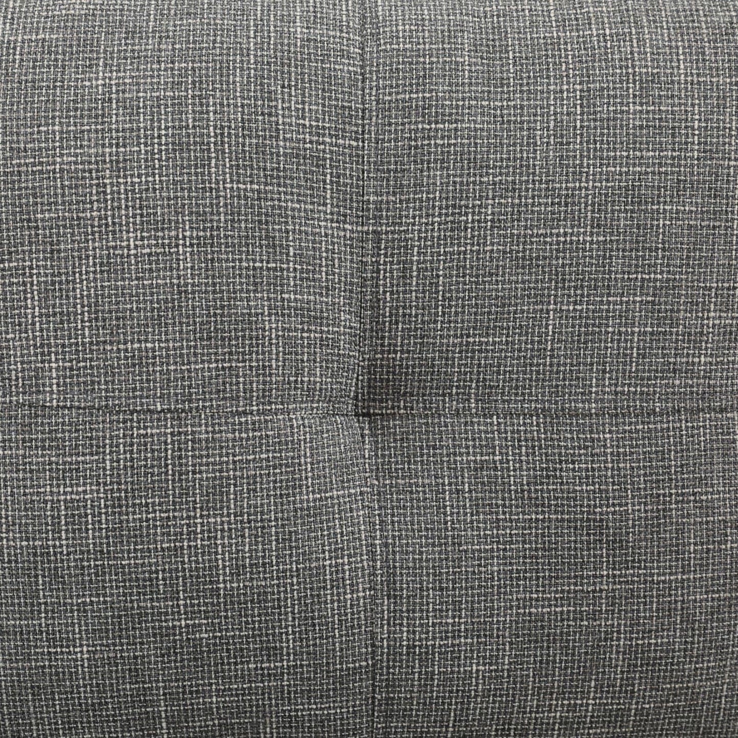 Closeup of textured grey fabric with a subtle woven pattern