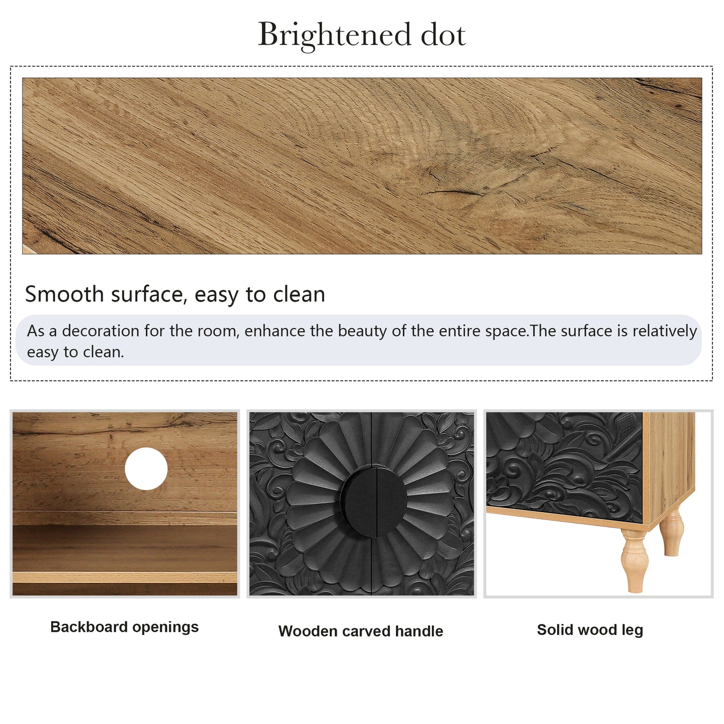 Closeup of wood grain texture on a desk surface