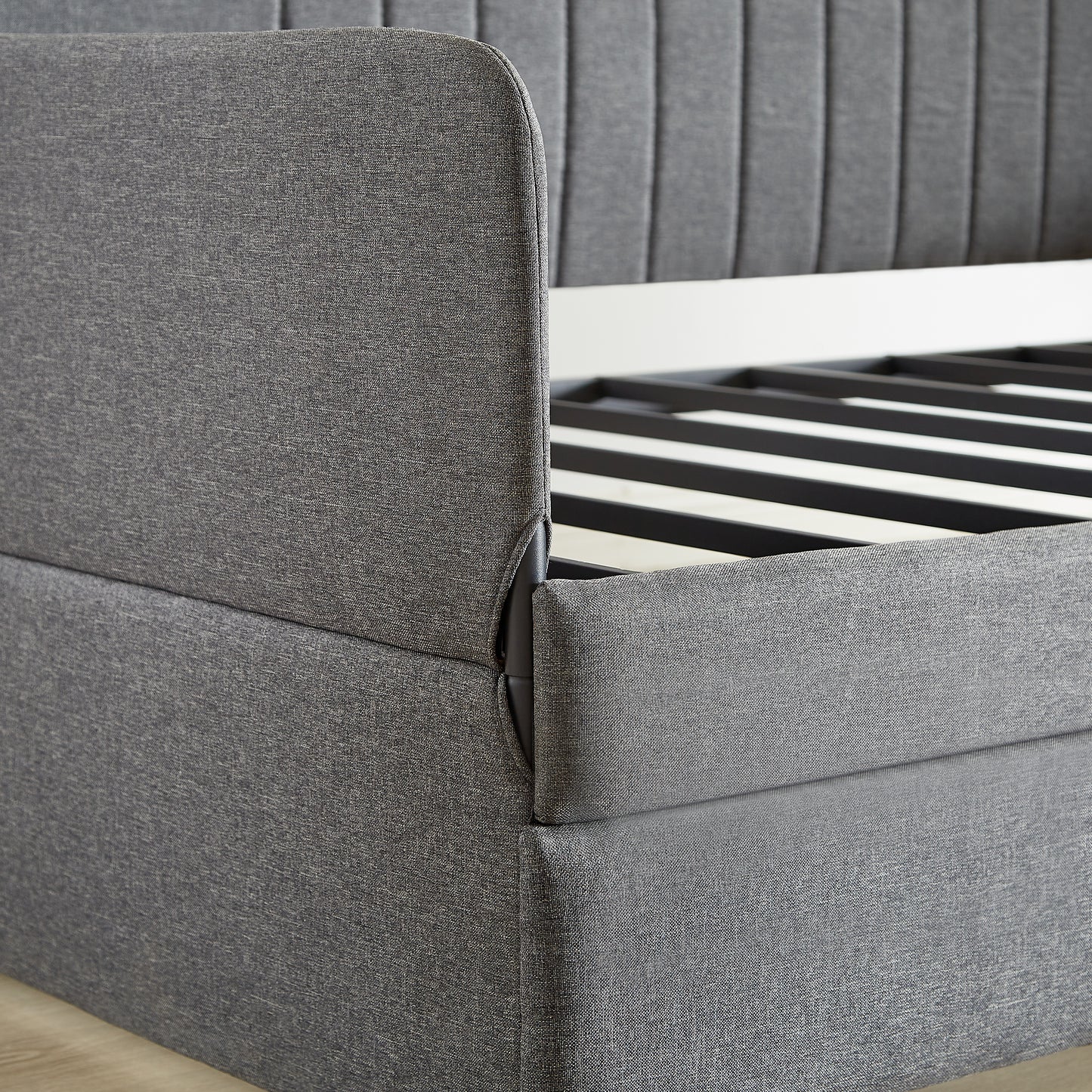 Space-Saving Daybed with Trundle Twin Size in Grey