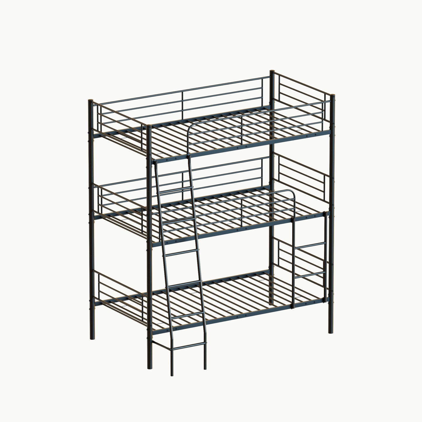 Space-Saving Metal Triple Bunk Bed with Easy Assembly