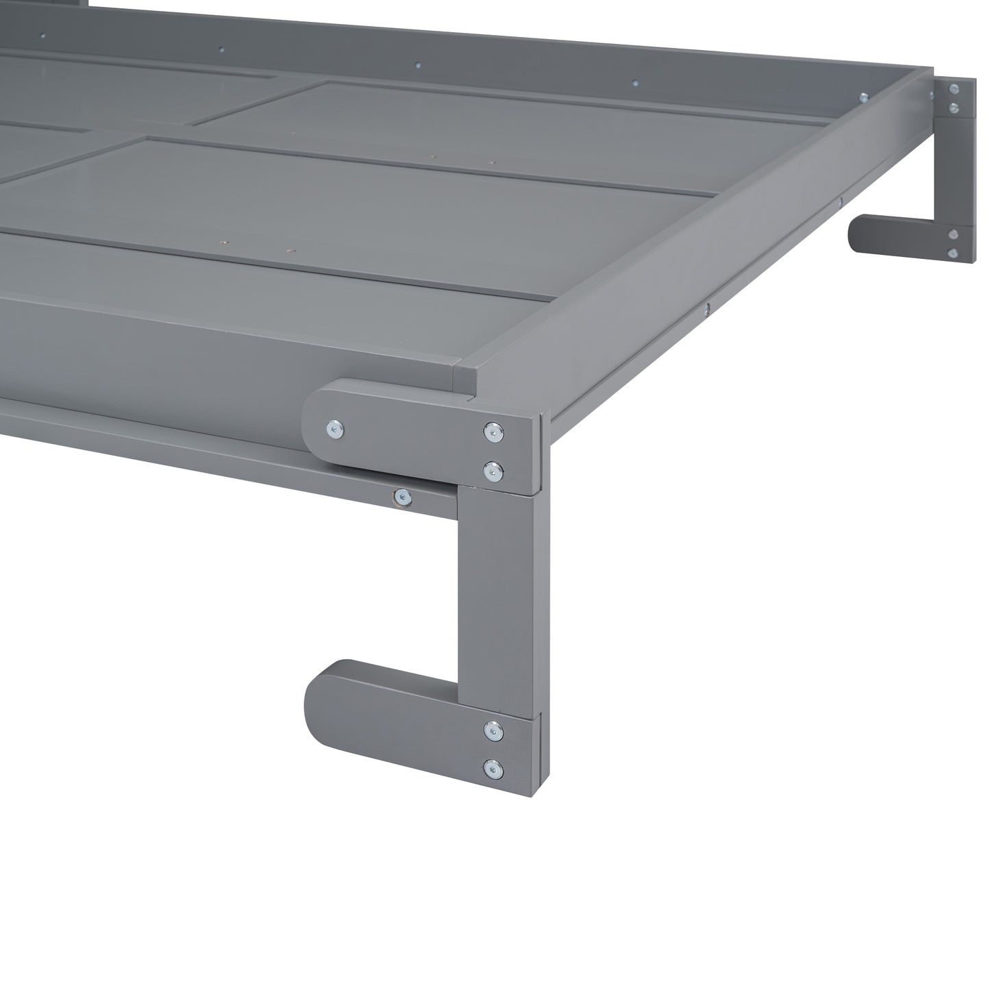 Grey wooden changing table