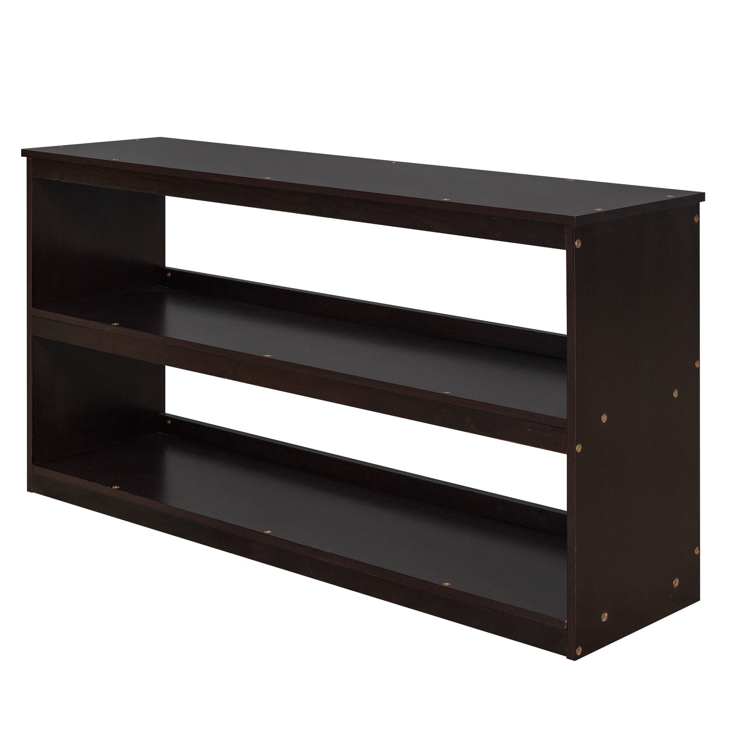 Dark brown tier shoe rack