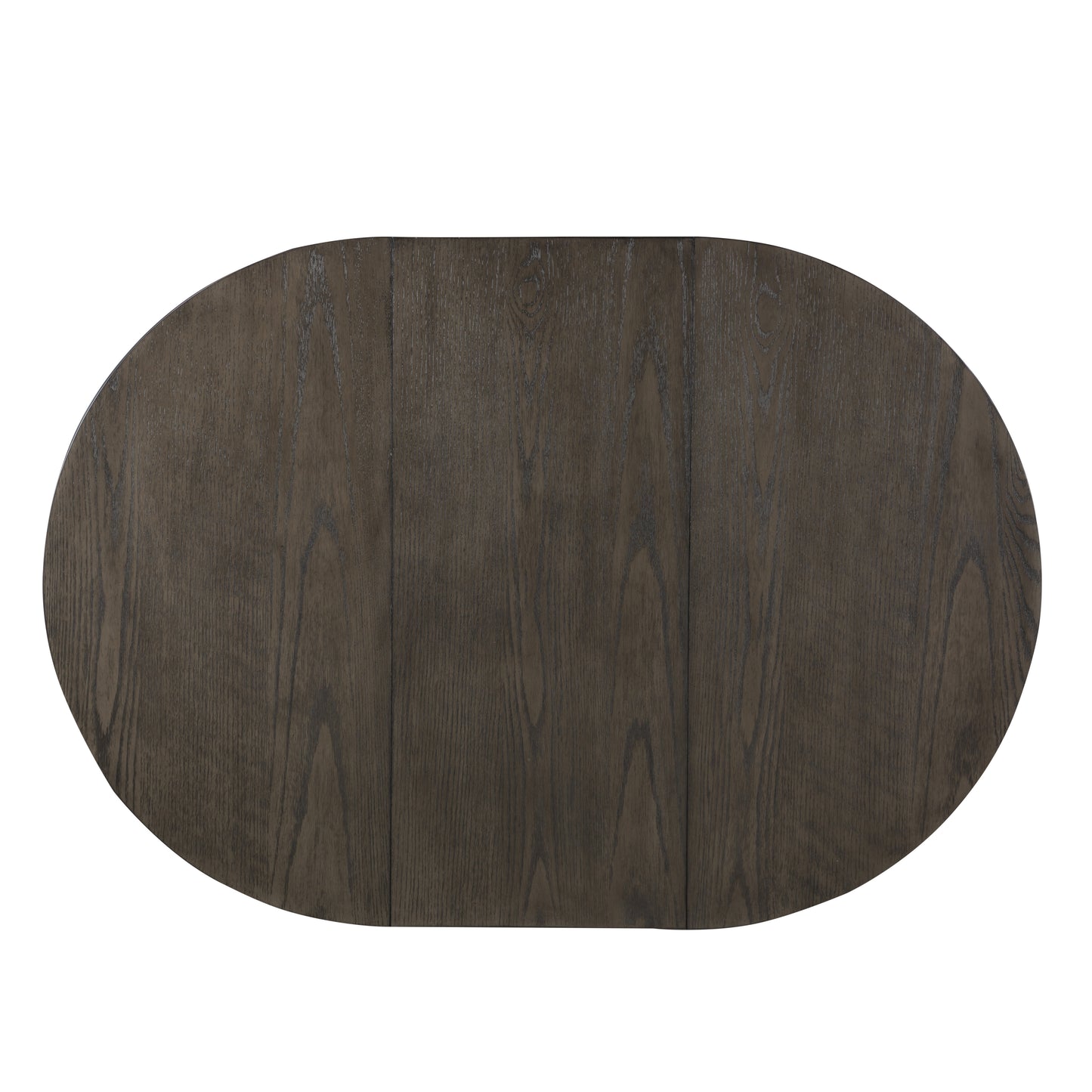 Dark oak oval dining table top
