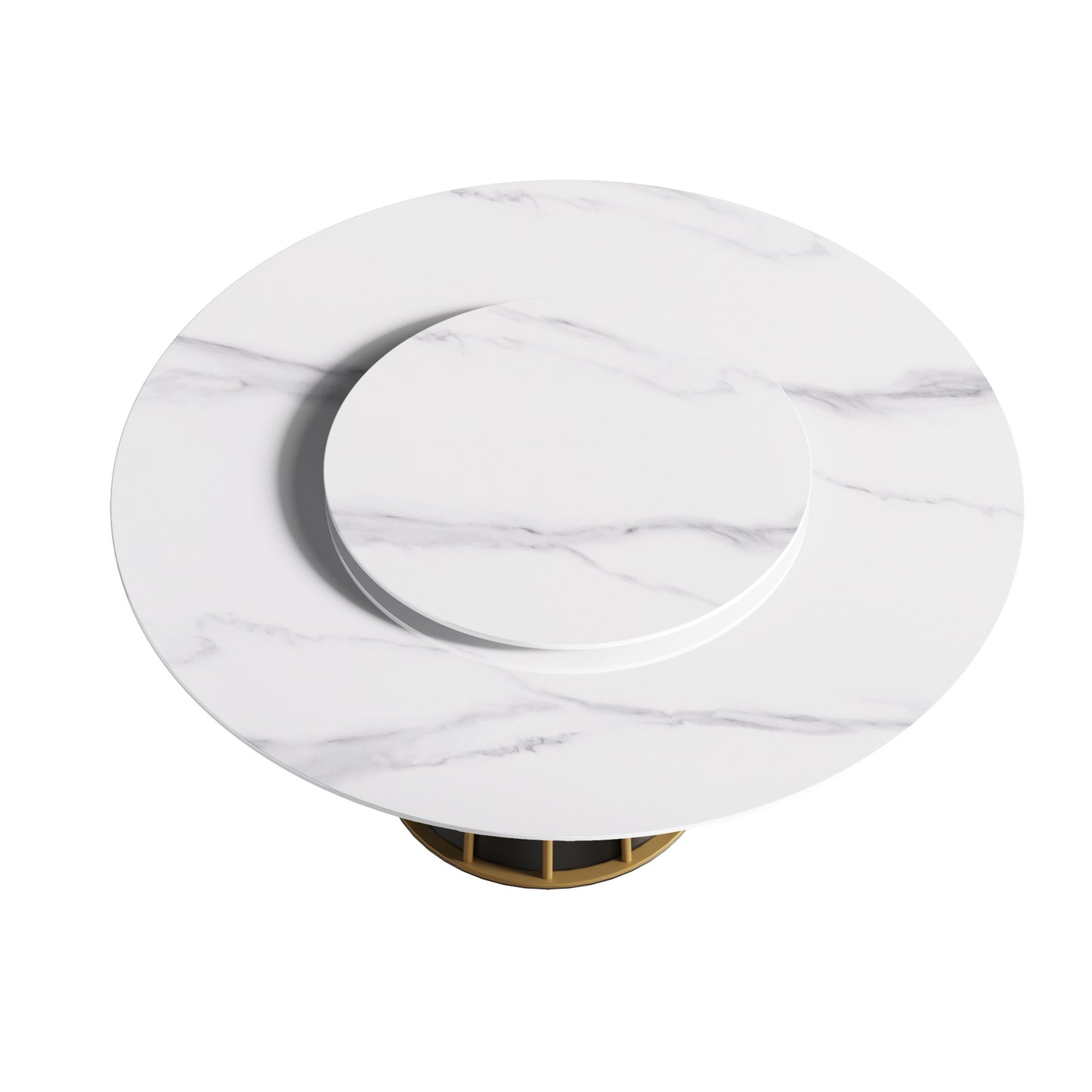 Marble top coffee table with gold base