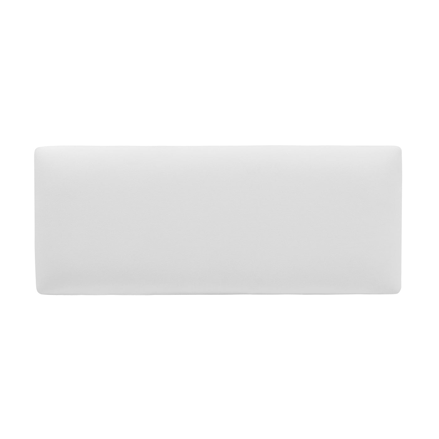 Minimalist white rectangular pillow for modern home decor