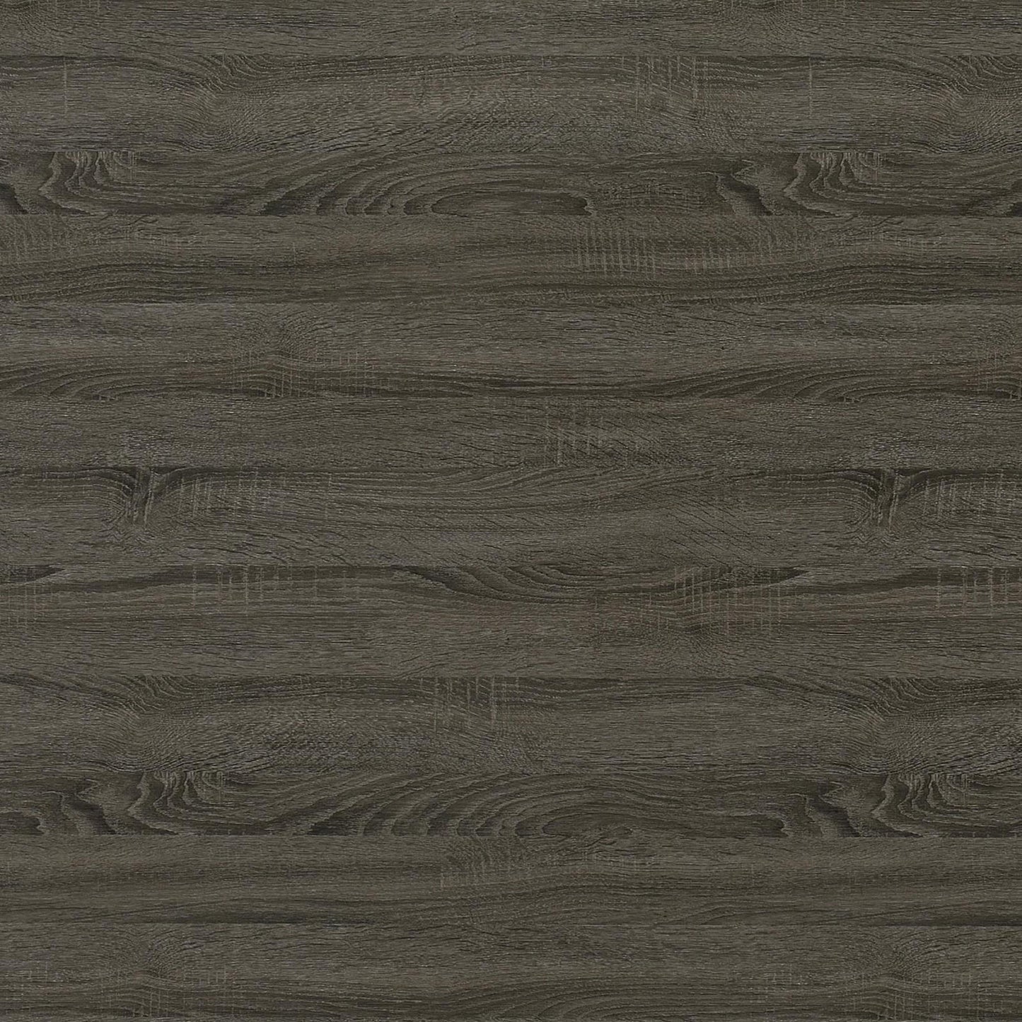 Dark gray wood grain laminate flooring with natural texture
