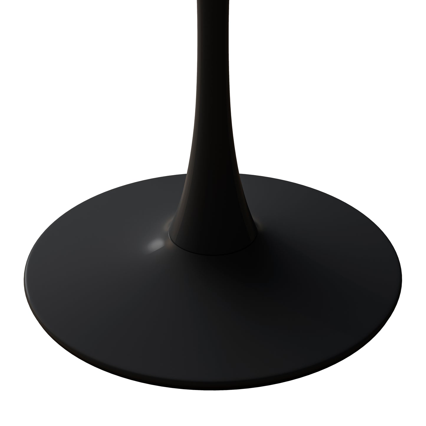 Black glossy tulip table base