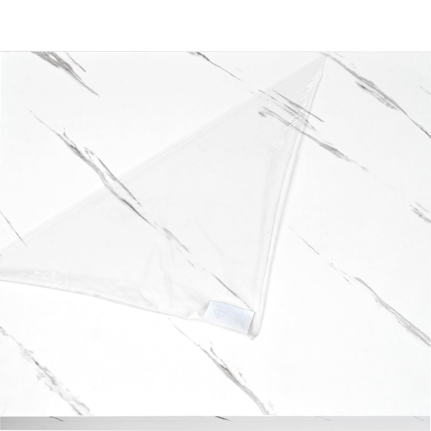 Clear marble vinyl film protector for tables and countertops