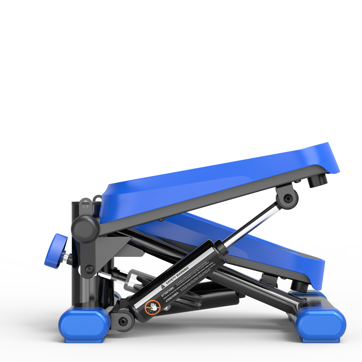 Blue mini stepper with adjustable resistance knob