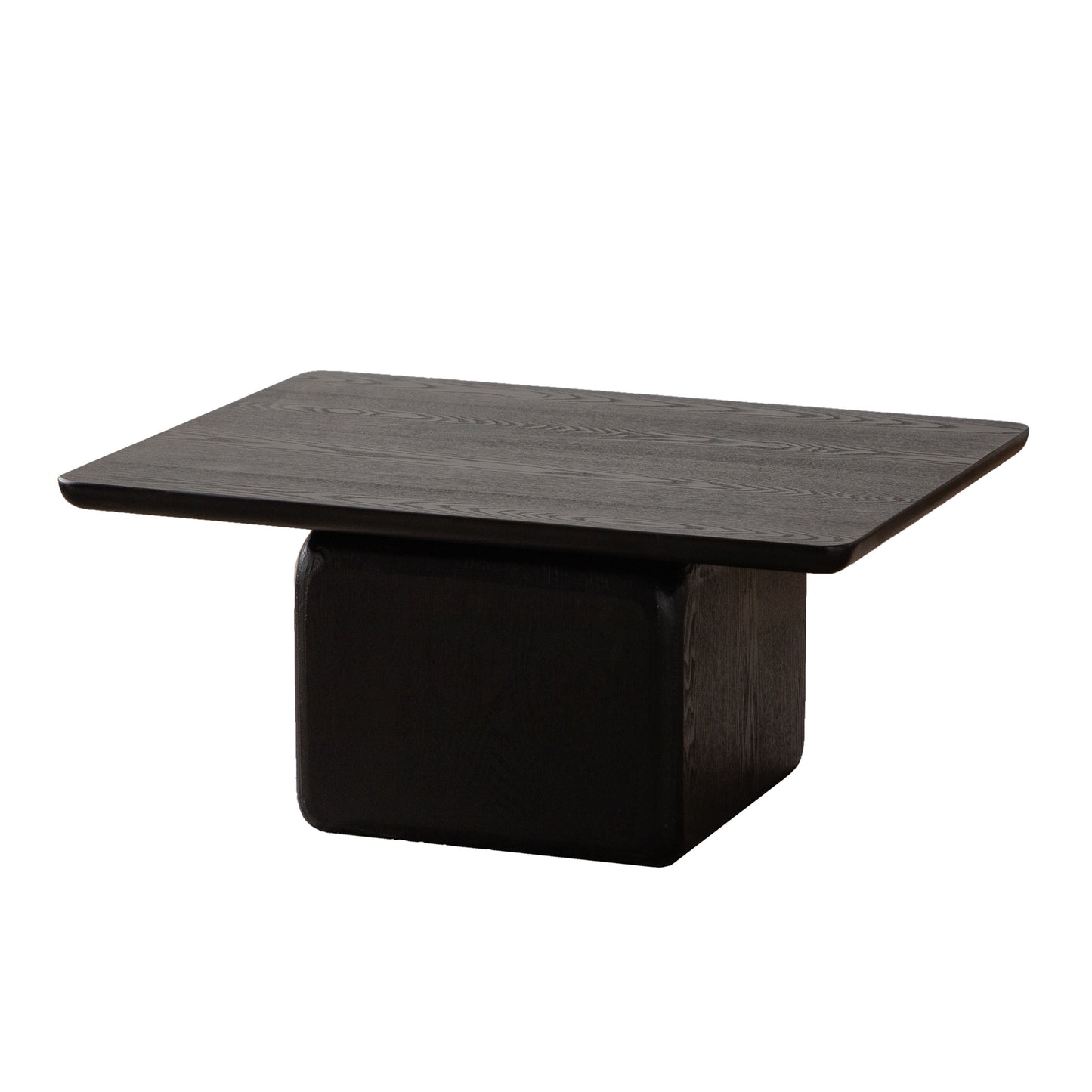 Dark oak modern coffee table with a minimalist design