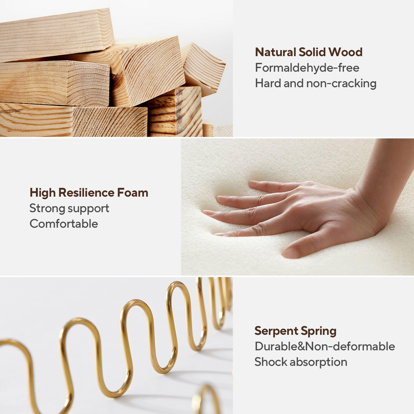 Stack of natural solid wood blocks formaldehydefree and durable