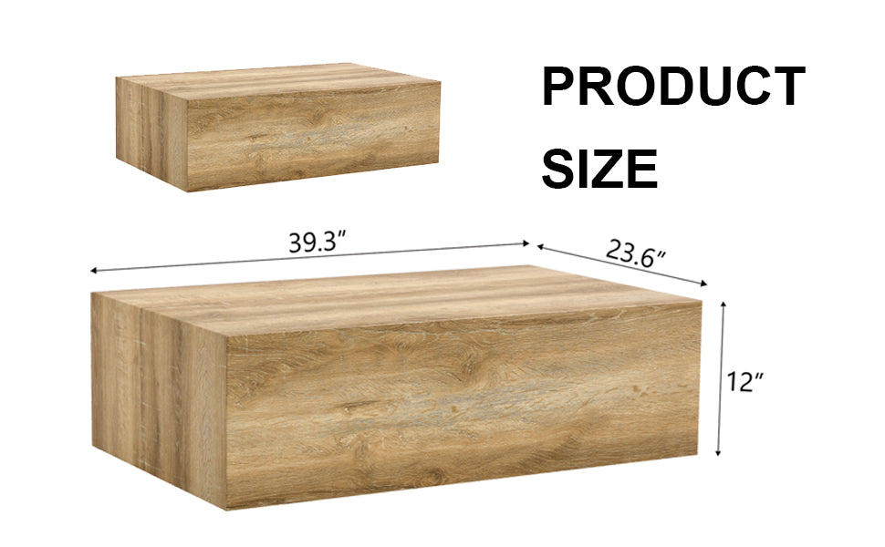 Modern oak wood effect coffee table