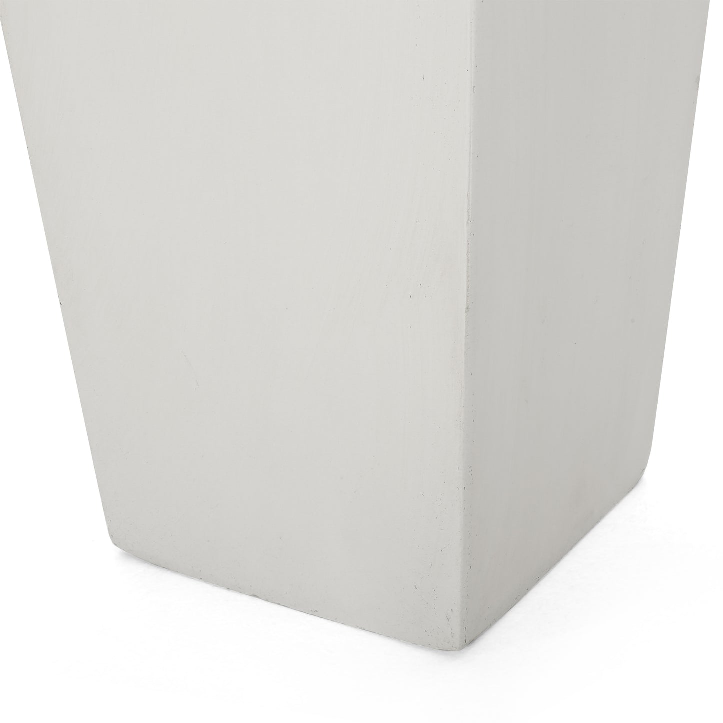 Minimalist light gray concrete planter modern outdoor decor