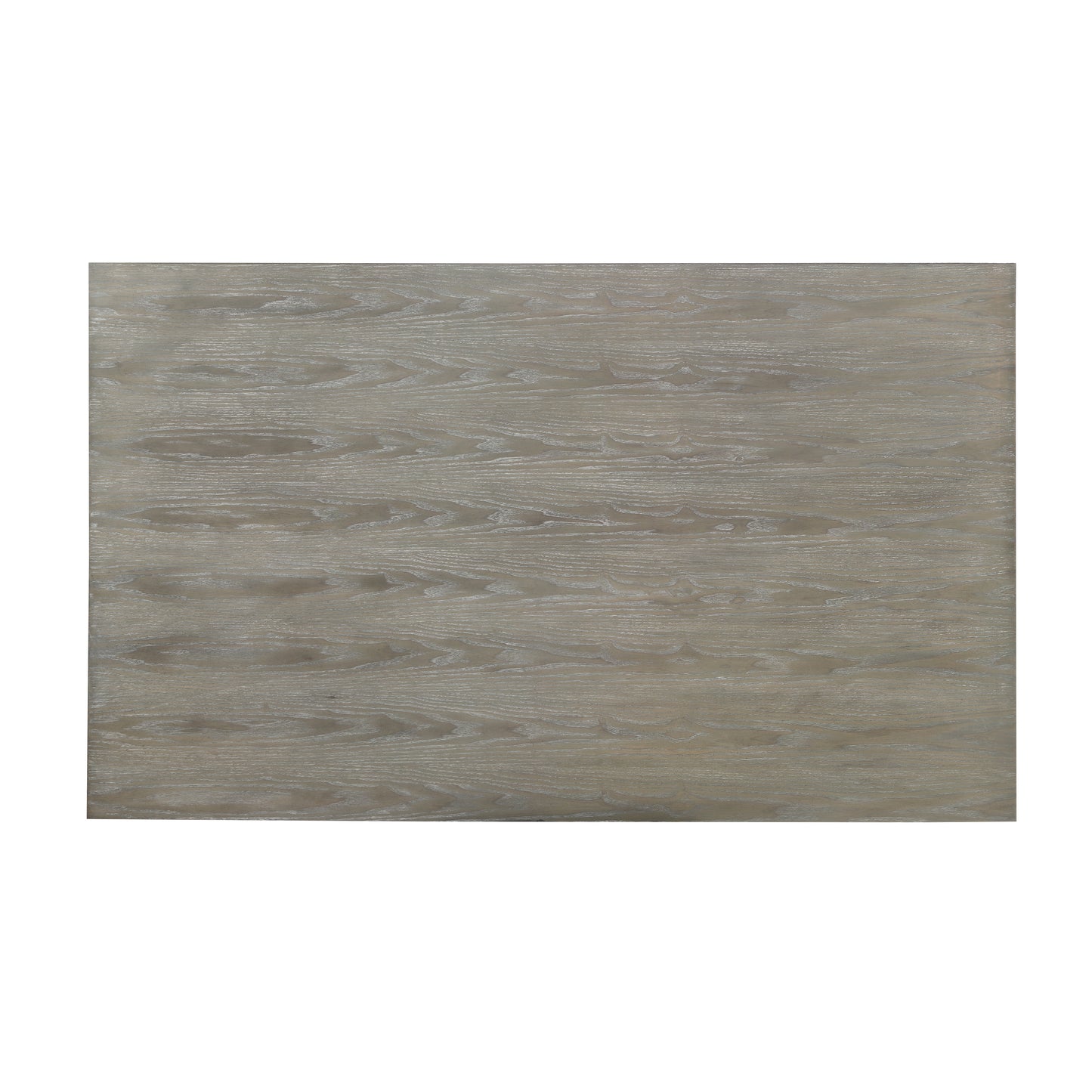 Ash wood veneer tabletop with a weathered gray finish and natural grain detail