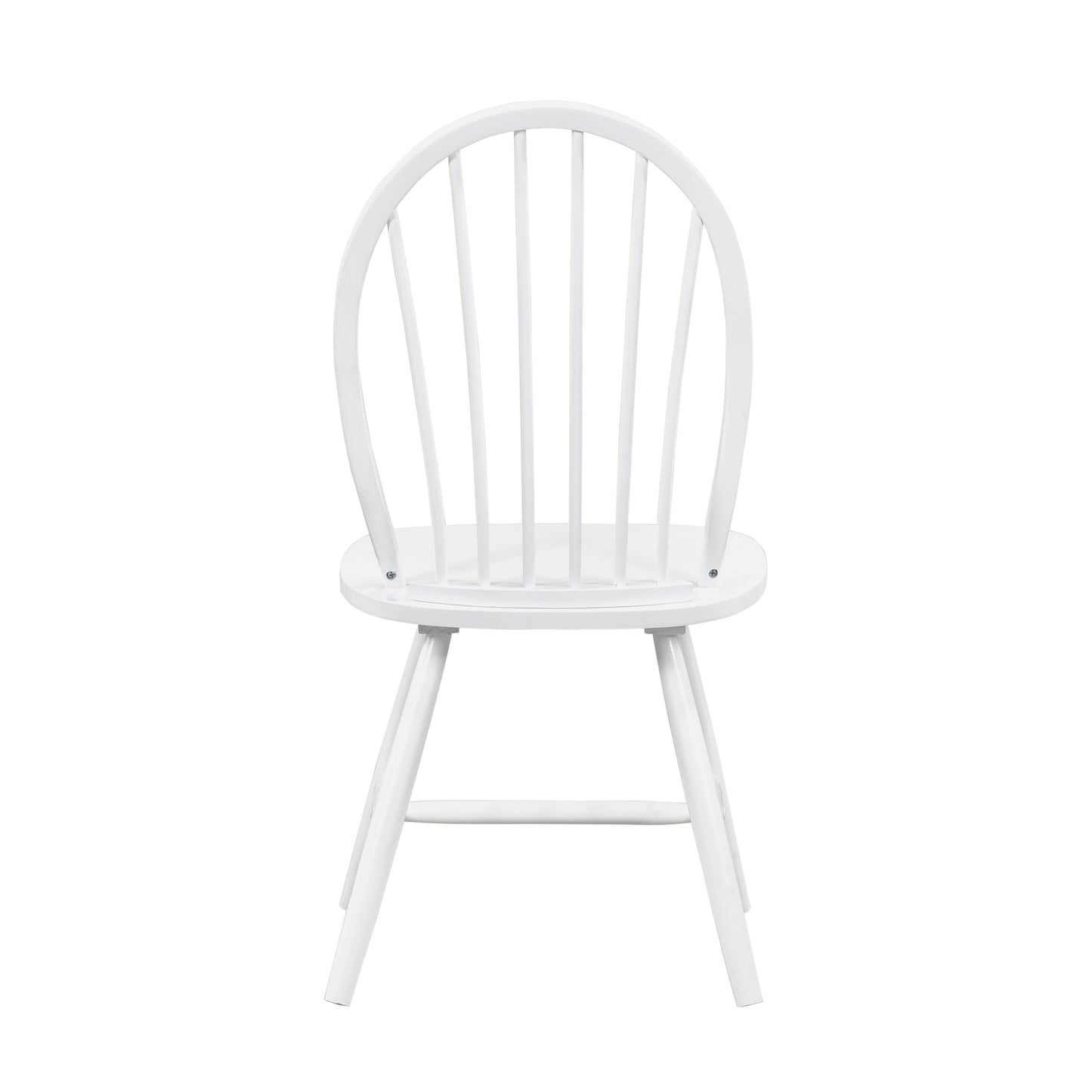 White spindle back dining chair with turned legs ideal for kitchens