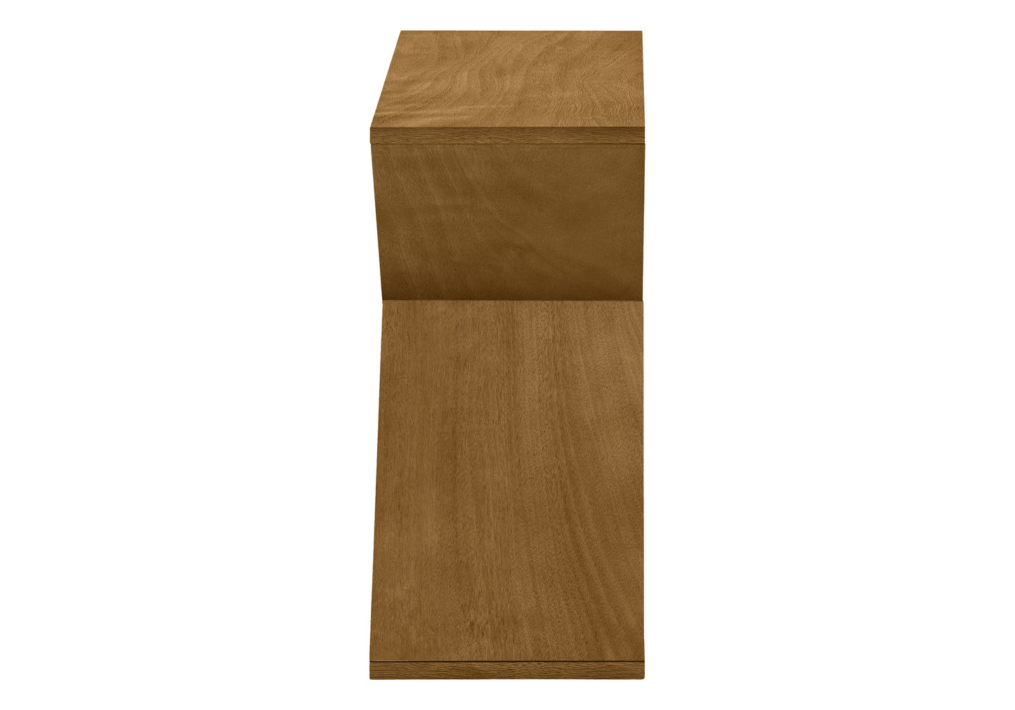 Modern wood accent shelf with natural grain pattern a stylish storage solution