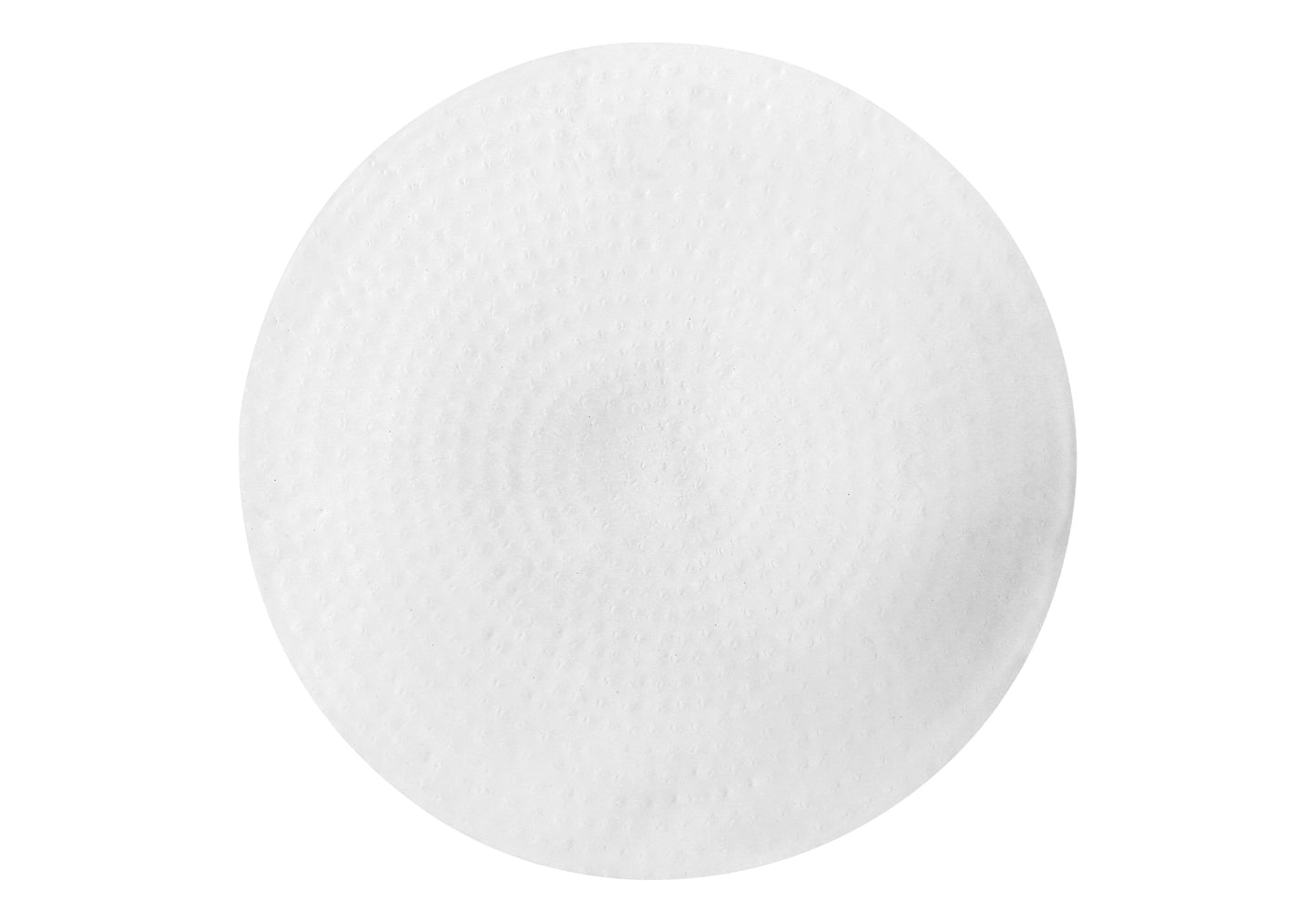 White textured round disposable makeup remover pads