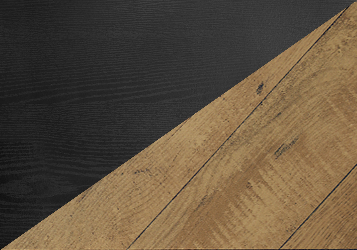 Twotone wood finish textured black and natural oak perfect for modern furniture
