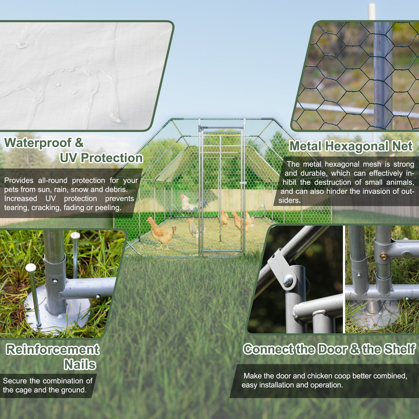 White waterproof cover with water droplets providing UV protection for outdoor pets