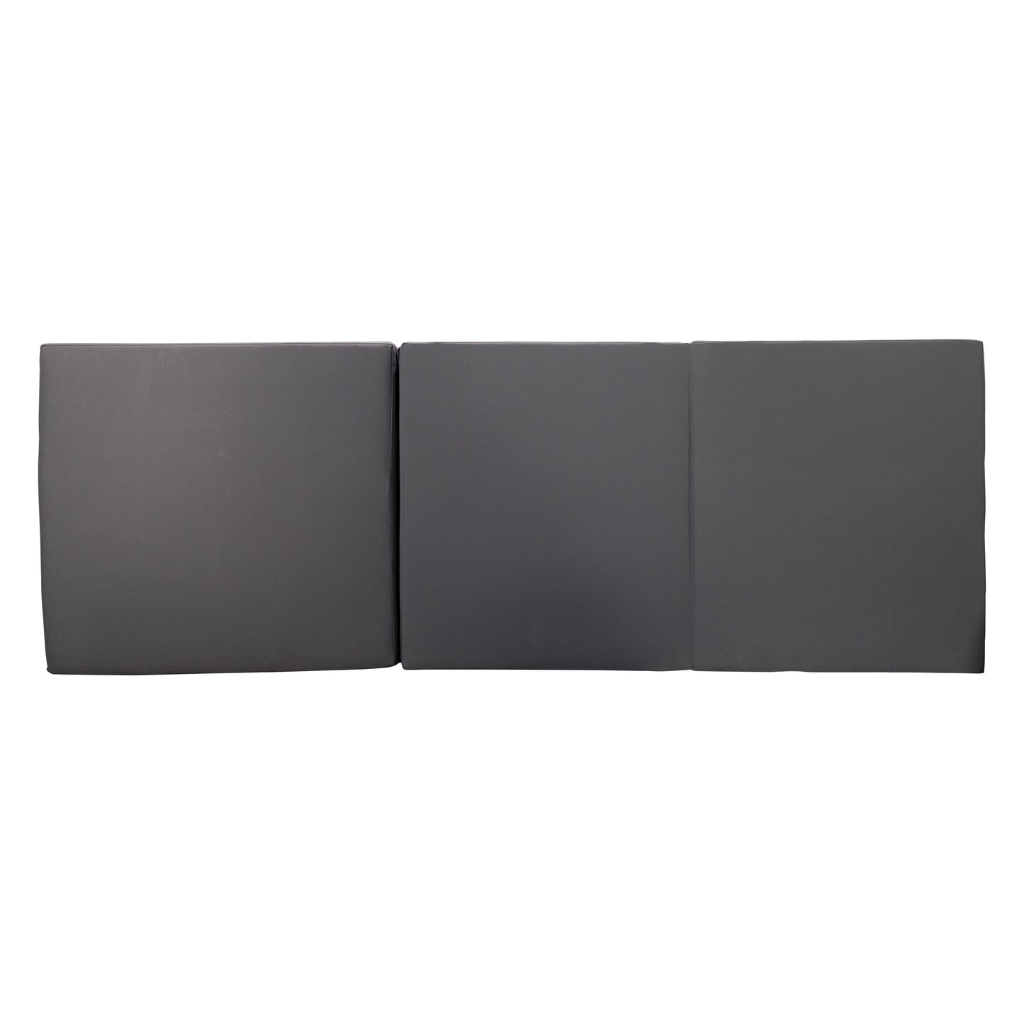 Dark grey fabric headboard panels modern bedroom accent piece