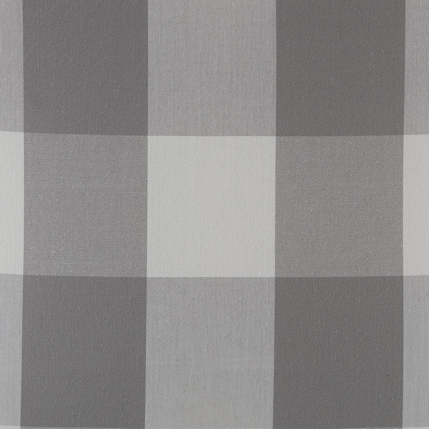 Closeup of grey and white buffalo check fabric texture perfect for upholstery