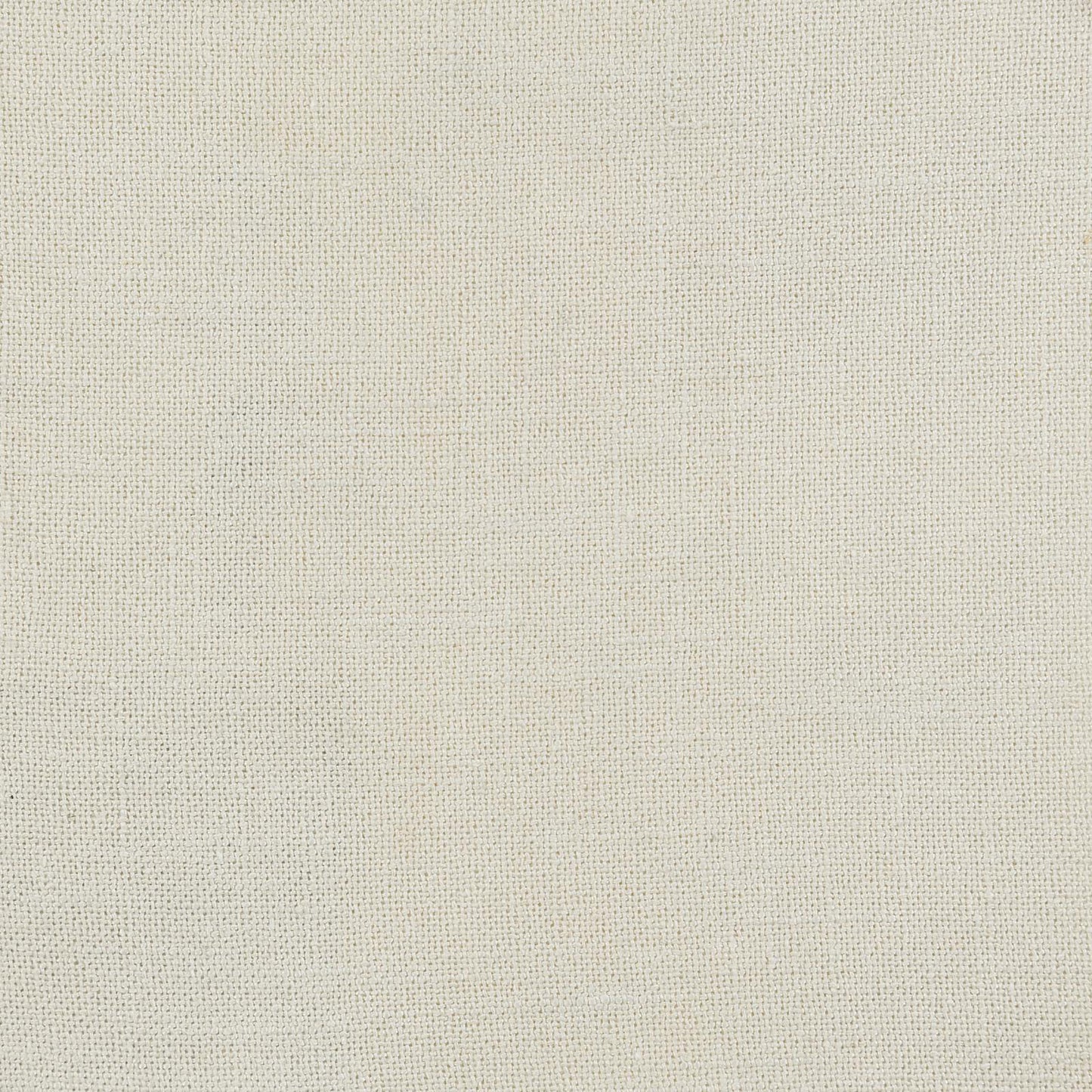Closeup of a textured natural linen fabric in a soft ivory hue