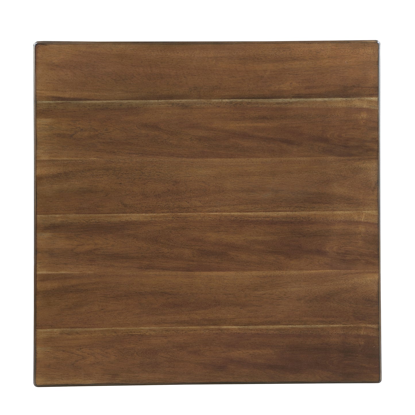 Dark brown wooden tabletop with a natural grain pattern and smooth finish