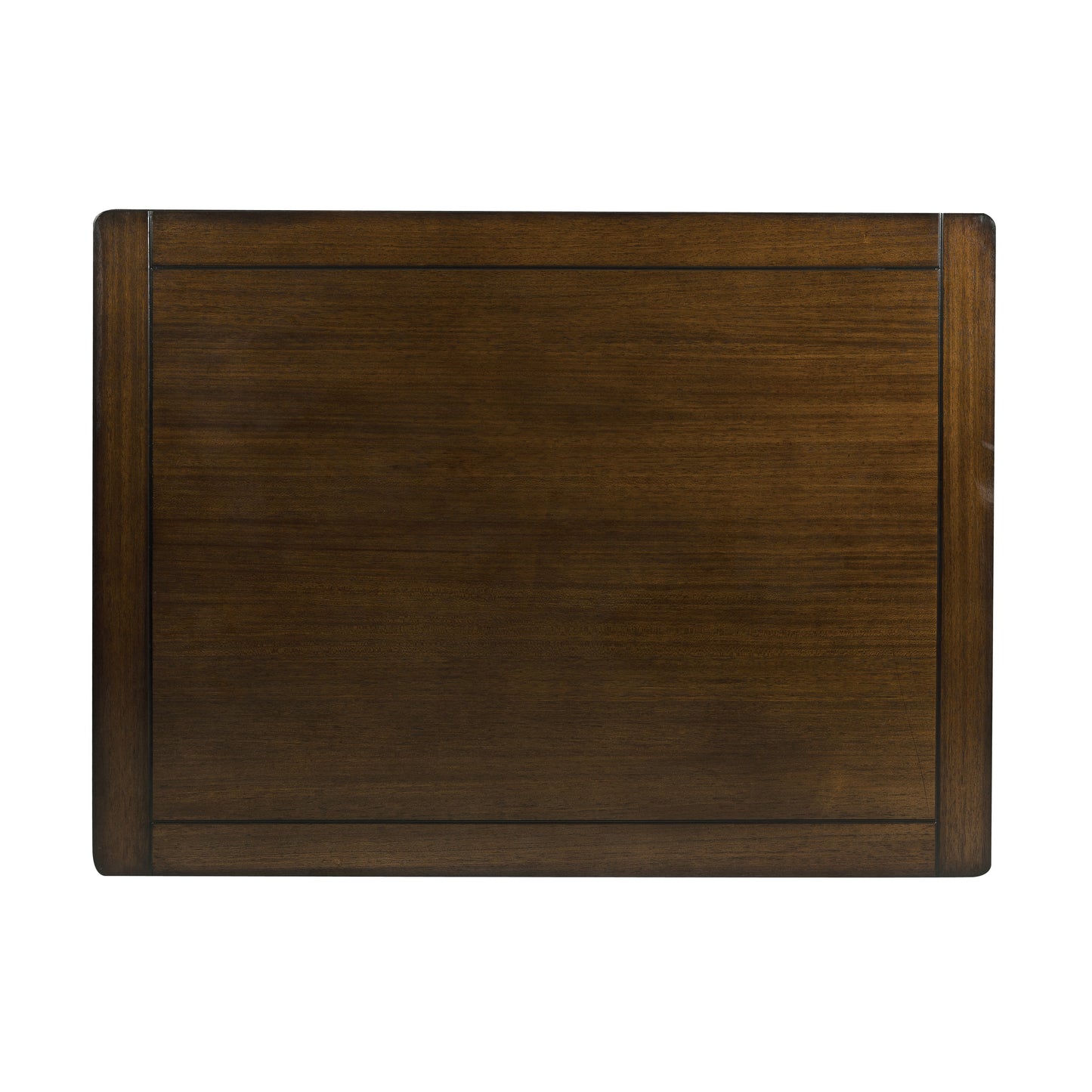Dark walnut wood side table top with subtle grain texture