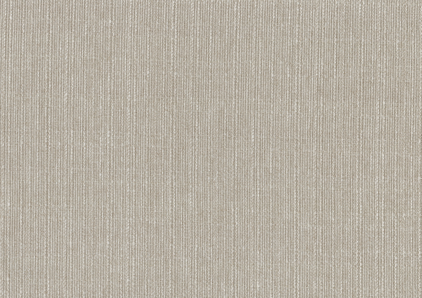 Closeup of beige linen fabric texture with subtle slubs and vertical ribbing