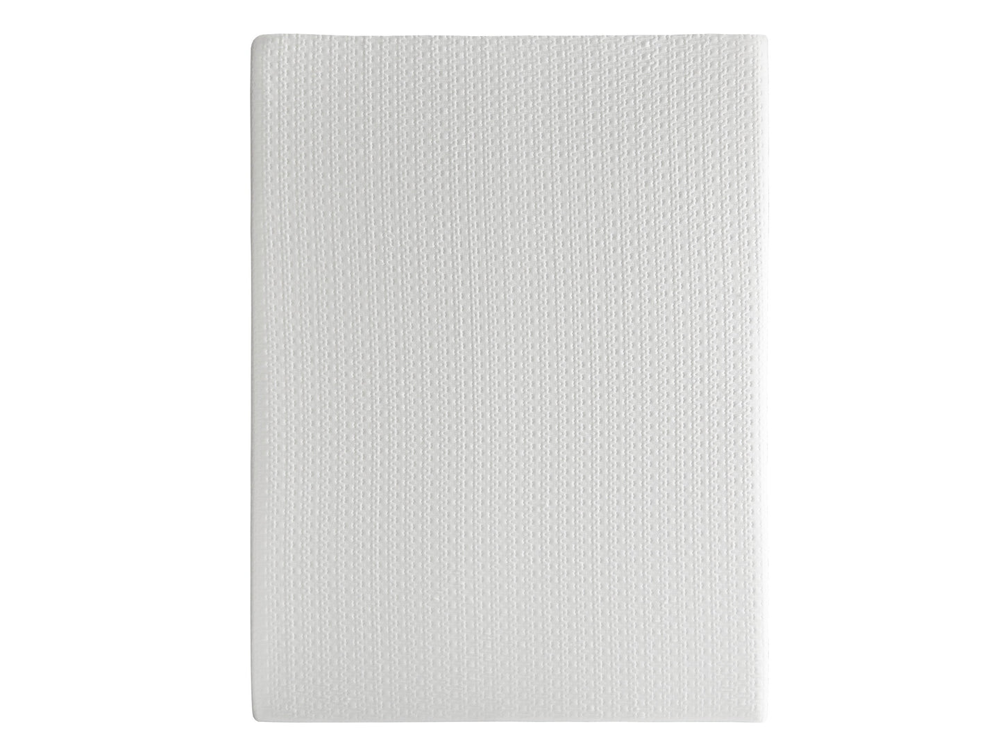 White memory foam mattress topper with textured surface for comfort