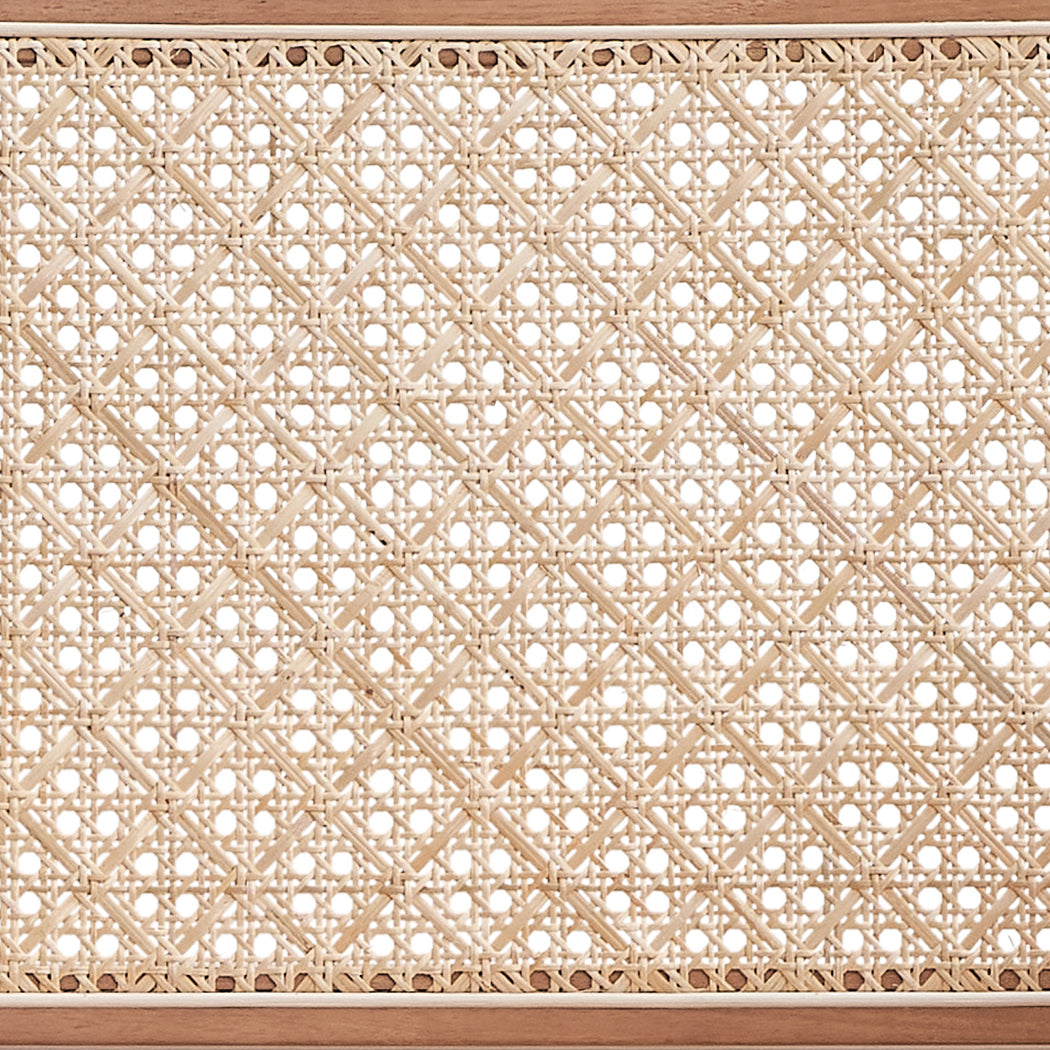 Natural rattan webbing with a diamond pattern perfect for furniture restoration