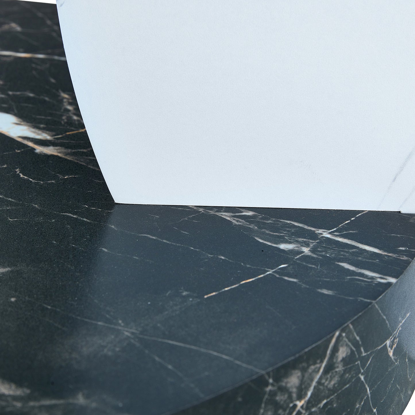 Dark marble contact paper with white veining ideal for countertops