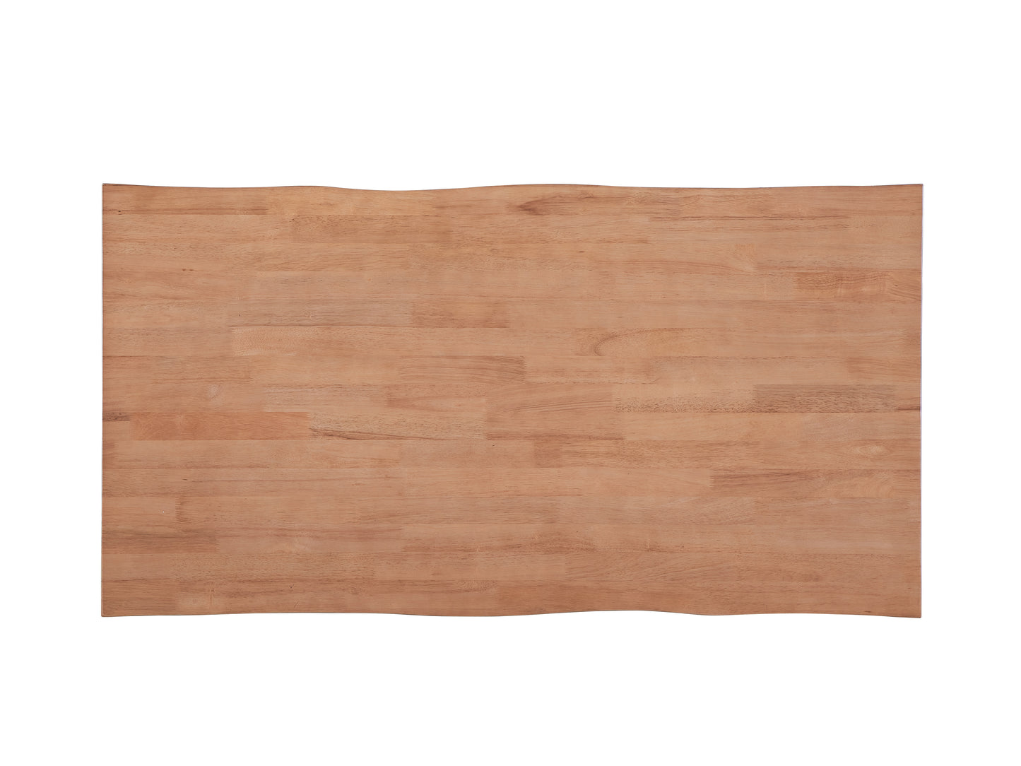 Solid wood desktop with natural grain