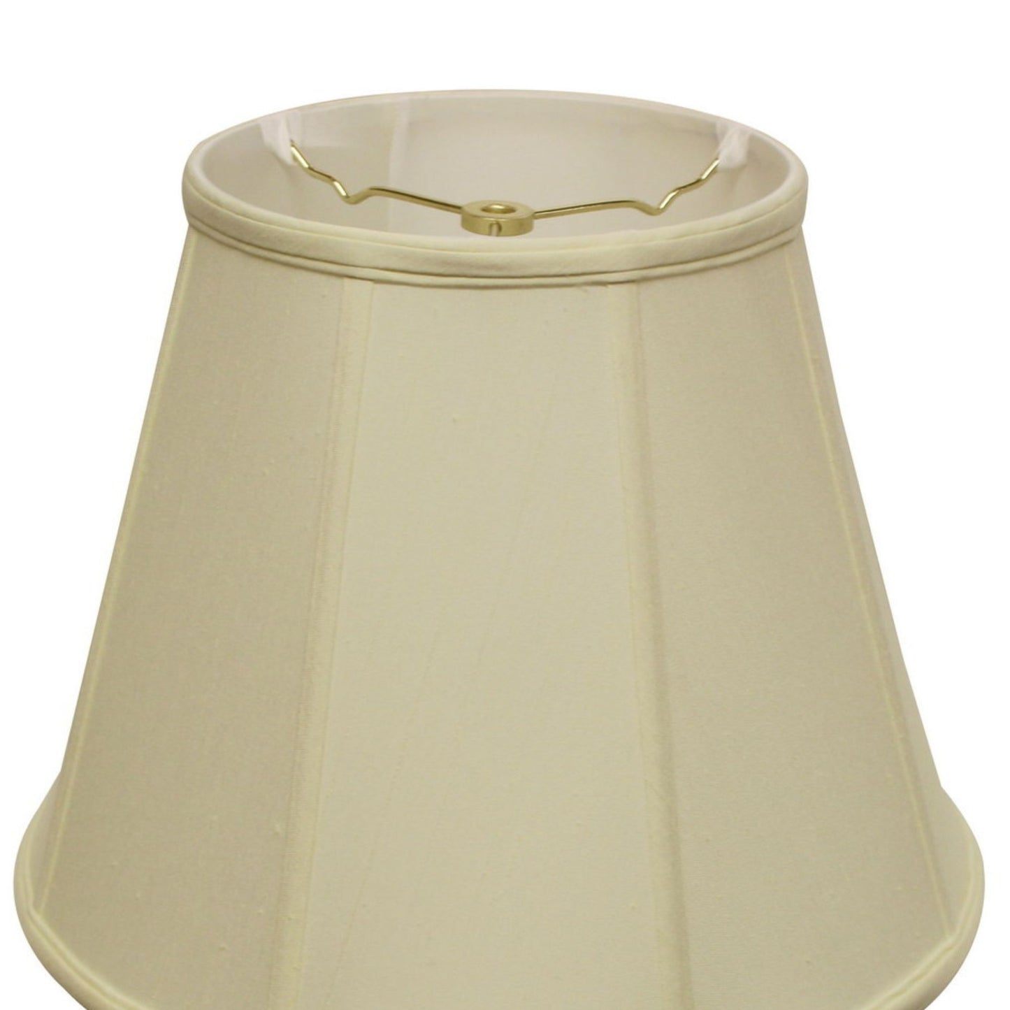 Classic cream pleated empire lampshade with gold harp
