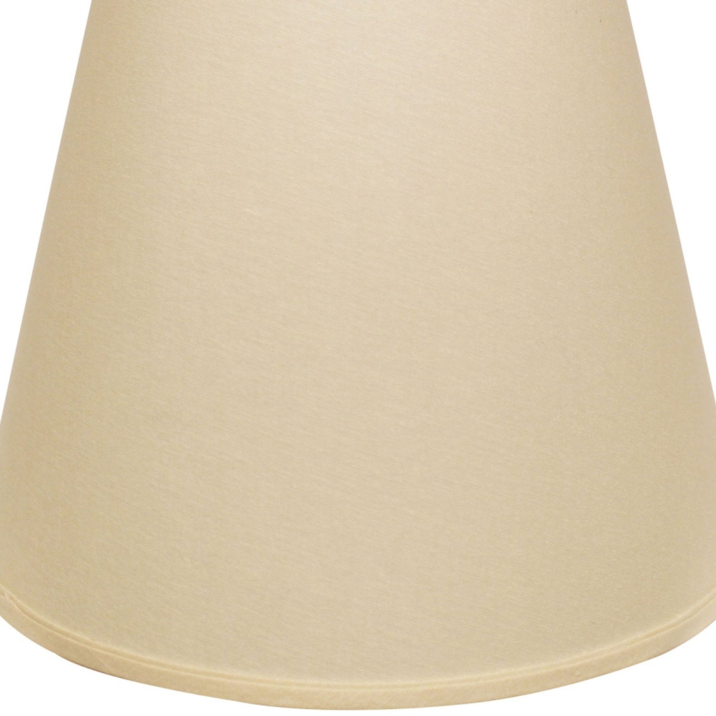 Neutral beige linen empire lampshade with subtle texture for ambient lighting