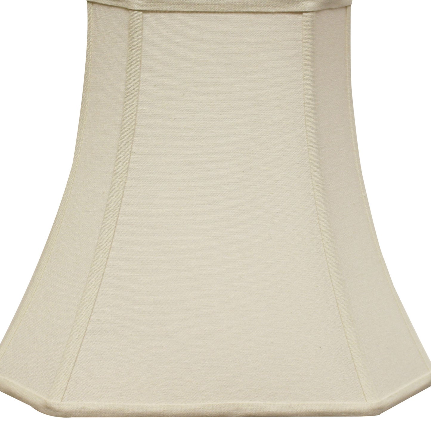 Cream fabric lamp shade octagonal shape classic design