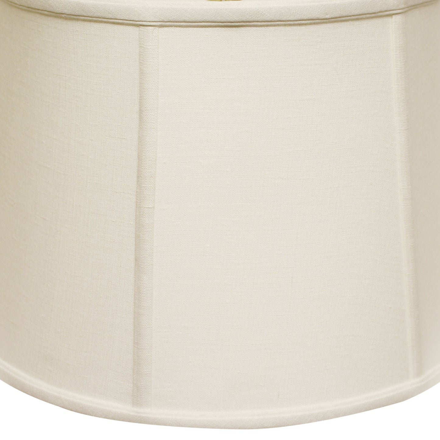 Cream pleated fabric lampshade with subtle texture classic drum shape