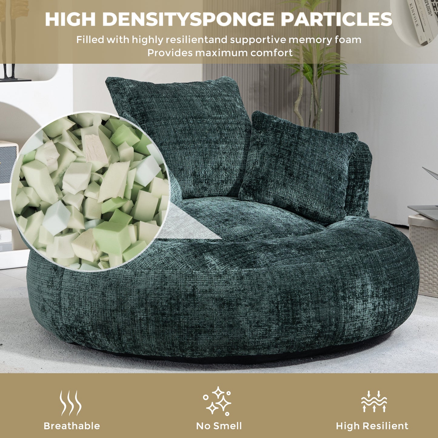 Deep teal velvet accent chair with plush cushions and highdensity sponge filling
