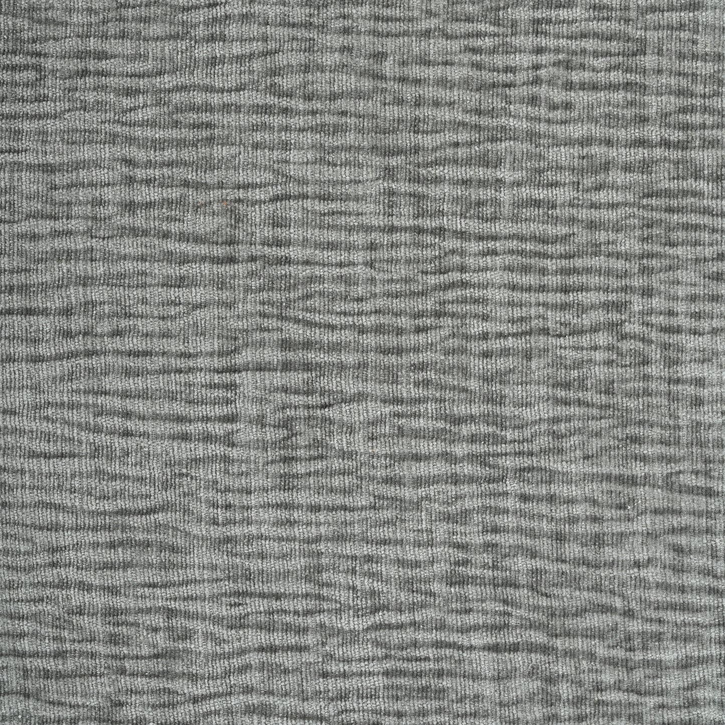 Closeup textured grey fabric with horizontal ribbed pattern for upholstery