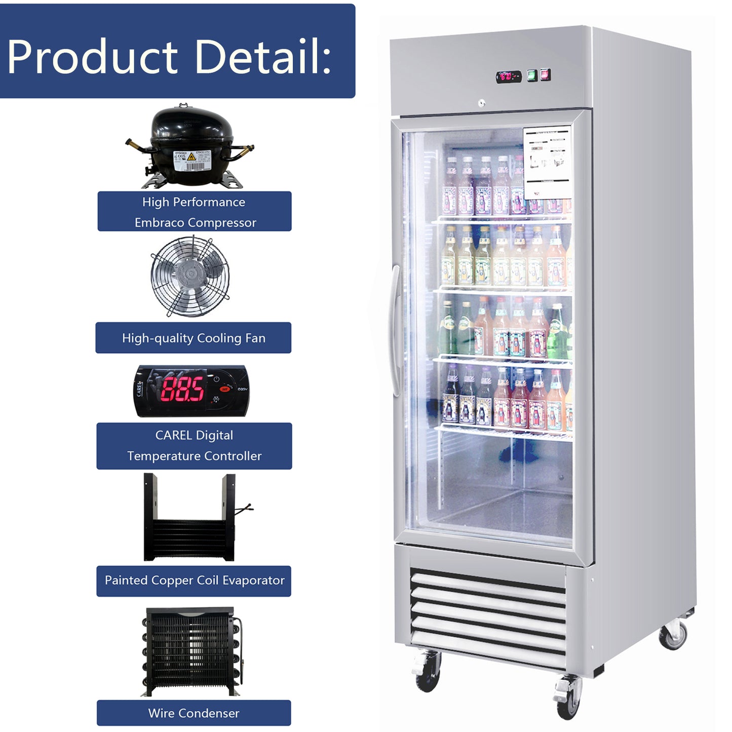 Highperformance Embraco compressor for commercial refrigerators and freezers